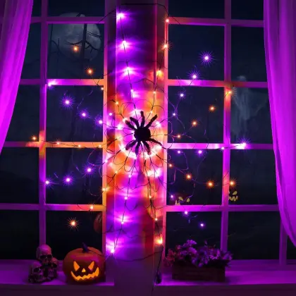 Halloween Spider Web Light