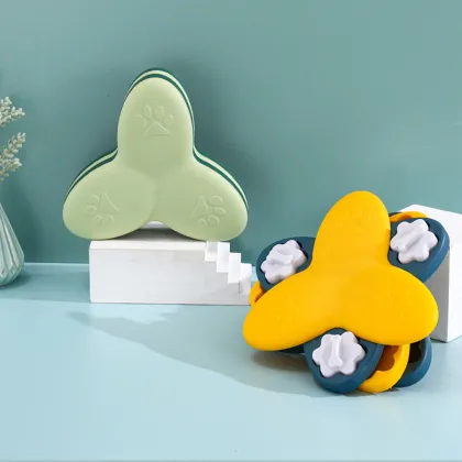 Wholesale Pet Educational Anti-Choking Slow Feed Rotating Puzzle Plate Toys