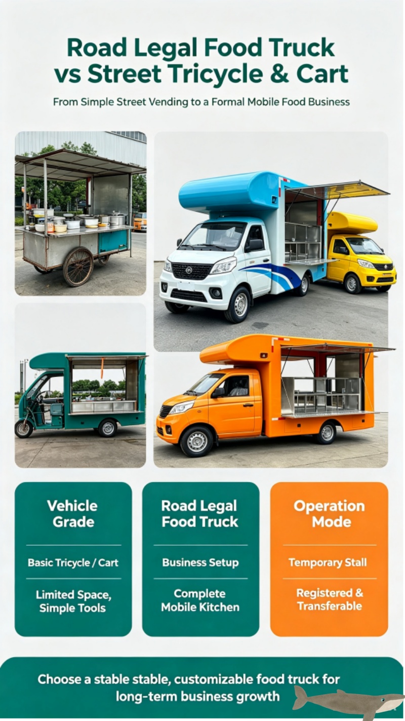 Street mobile food trucks