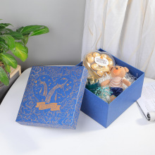 Boîtes en papier bleu personnalisé Emballage de parfum au chocolat