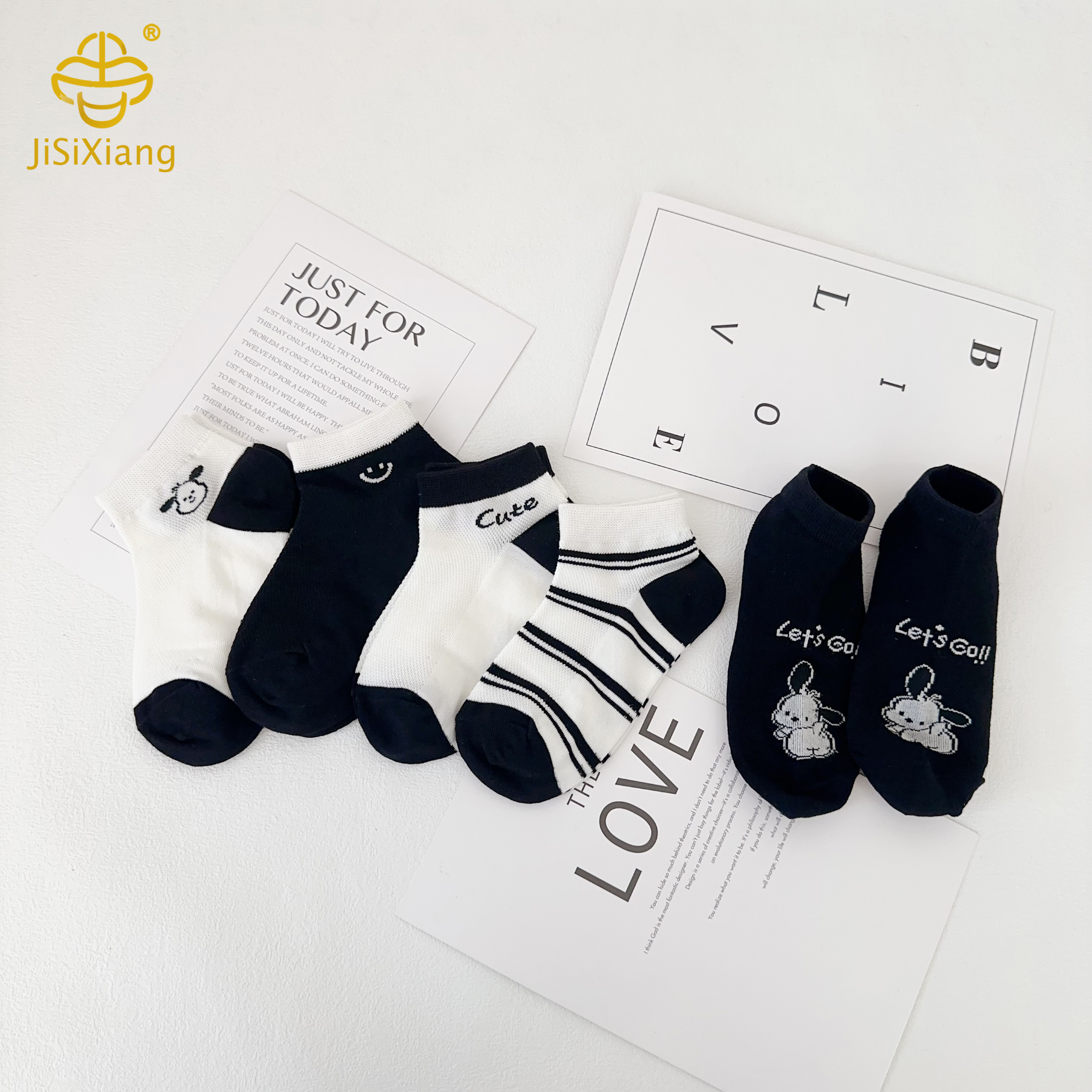 Cartoon Pacha Dog Socks Mesh Breathable