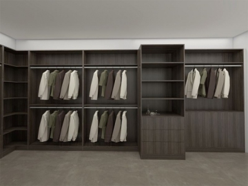 Wood modern bedroom wardrobes walk-in closet