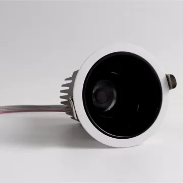 20W RGBW AC100-265V Dimmable LED Recessed Spotlight - Black