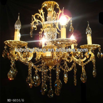 Five hands pendant lighting/chrome candle holder/candle chandelier parts/modern large crystal chandelier
