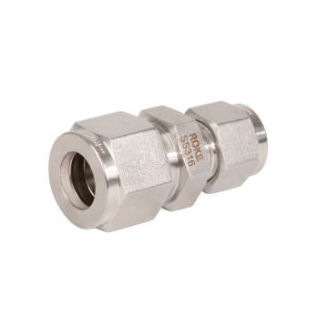 SS316 Stainless Steel Double Ferrules Inch Tube Fittings - Reducing Unions 1/16 to 1 1/2