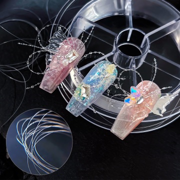100m Fairy Nail Art Tools: Crystal Butterfly Nail Accessories