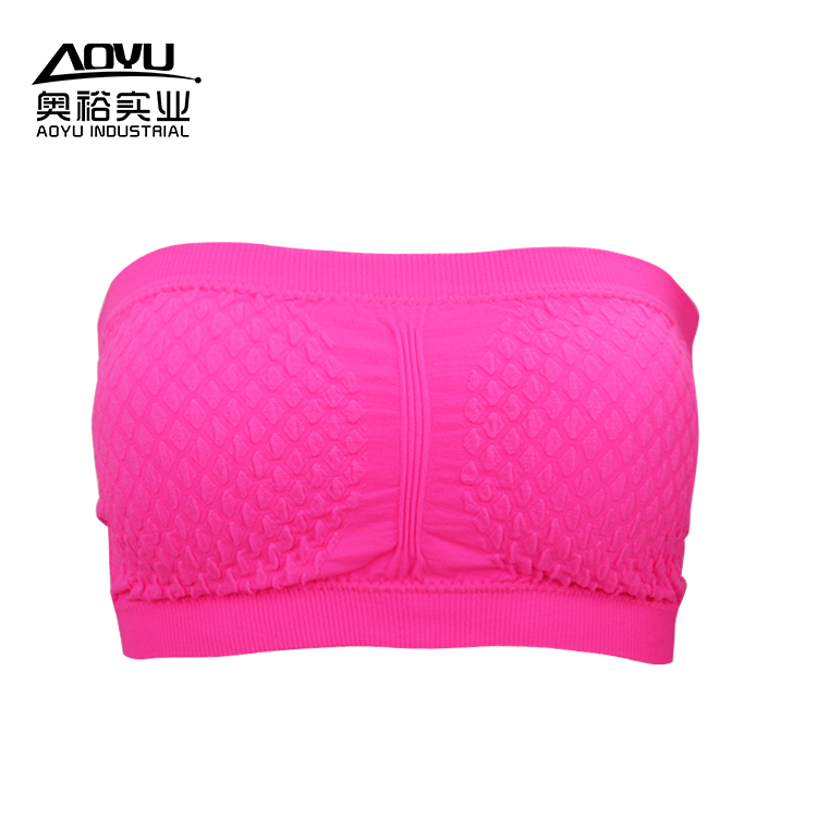 Wholesale Women Padded Yoga Tube Seamless Bra