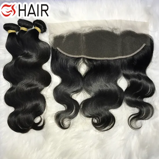 GS Wholesale: Human Hair HD Lace Frontal Closure and Bundles Set