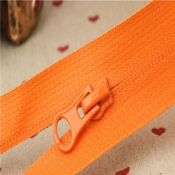 Bright-coloured invisible zipper for  home textile