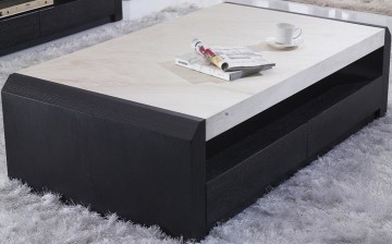 Marble Top Wooden Coffee Table 407#