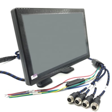 AI Vehicle Monitor - 10.1-inch 4CH TF Card Storage Touch Screen Display for Trucks