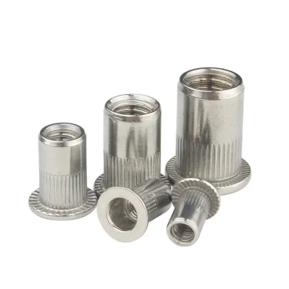 304 Stainless Steel Pull Rivet Nuts: Vertical Rivet Nuts with Flat Head