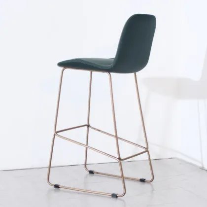 Golden Leather Bar Stool Furniture