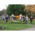 Equipamento de Playground de madeira ao ar livre da escola para crianças