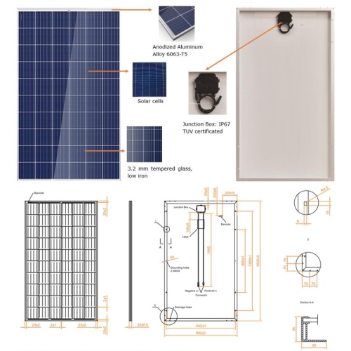 High Efficiency 260W Poly Solar Panel at a Low Price