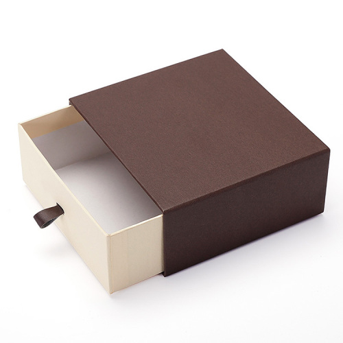 Låda Slide Luxury Belt Packaging Dark Brown Box