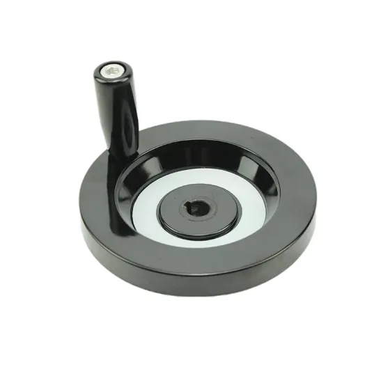 China CNC Machine Top Thread Screw/Keyway Rotating Dial Handwheel with Plastic Bakelite Solid Lathe Handwheel