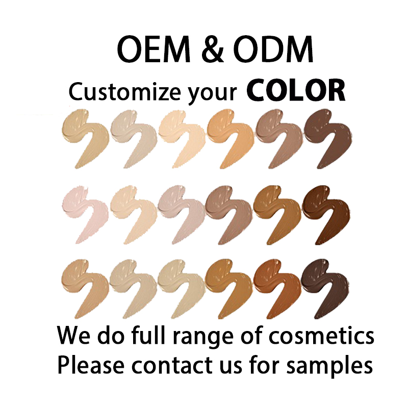No Logo Liquid Foundation Private Label Face Makeup Waterproof Matte Beauty Bulk Foundation Makeup