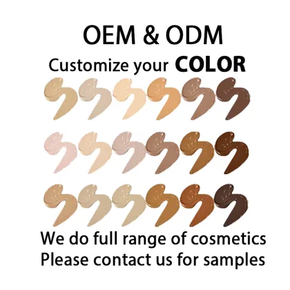 No Logo Liquid Foundation Private Label Face Makeup Waterproof Matte Beauty Bulk Foundation Makeup