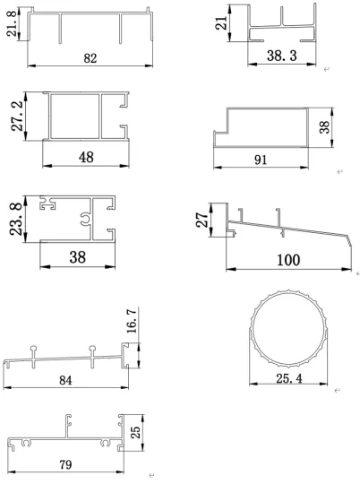 Custom Aluminum Profiles for Colombia Door and Window Projects