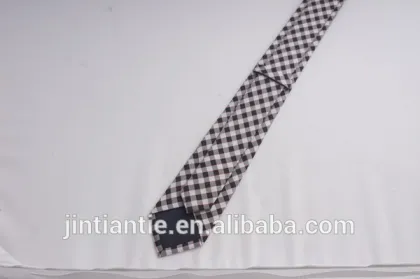Lanbo cotton plaid tie