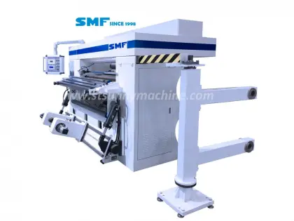 Duplex slitter rewinder machine