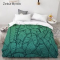 3D HD Digital Print Custom Duvet Cover,Comforter/Quilt/Blanket case Queen/King Bedding 220x240/200x200,Green leaf