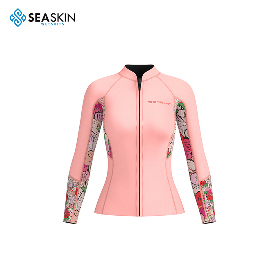 Seaskin 2mm New Women Surfen Jacke Langarm