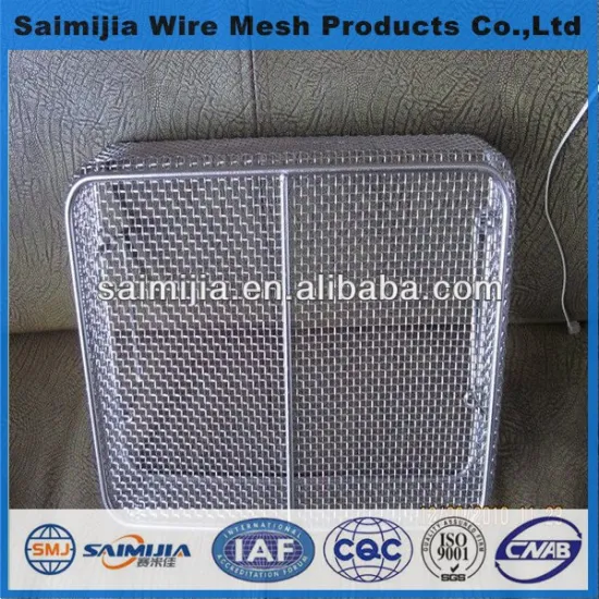 Corrosion resistance ss304 rectangular stainless steel wire mesh basket(10 years' experience)