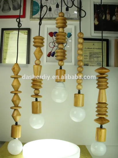 factory sales beautiful wood pendant lamp/lights