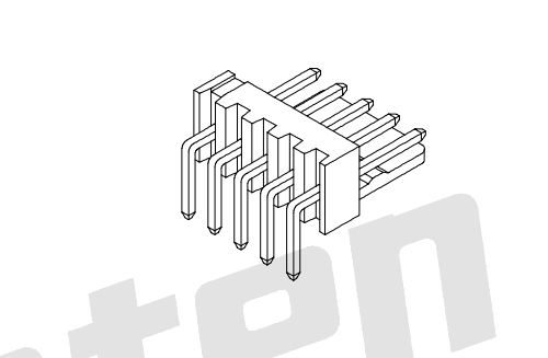 2.54mm pitch 90°Wafer AW2543R-xP