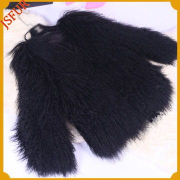 Fashionable Made In China Women's Customized mongolian sheep fur coat