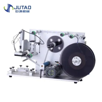 Customize flat bottle adhesive labeler flat water bottle label printing machine