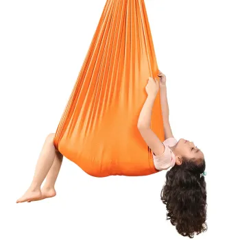 Indoor Therapy Swing for Kids with Special Needs - Swing Hammock Integration (Orange)