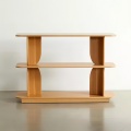 Wood Floor-Standing Bookshelf 3-Tier Storage Shelf
