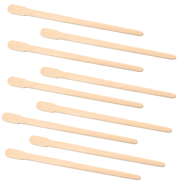 Disposable Wooden Popsicle Sticks for Eyebrow Care and Wax Application - 50/100 Pcs/Pack