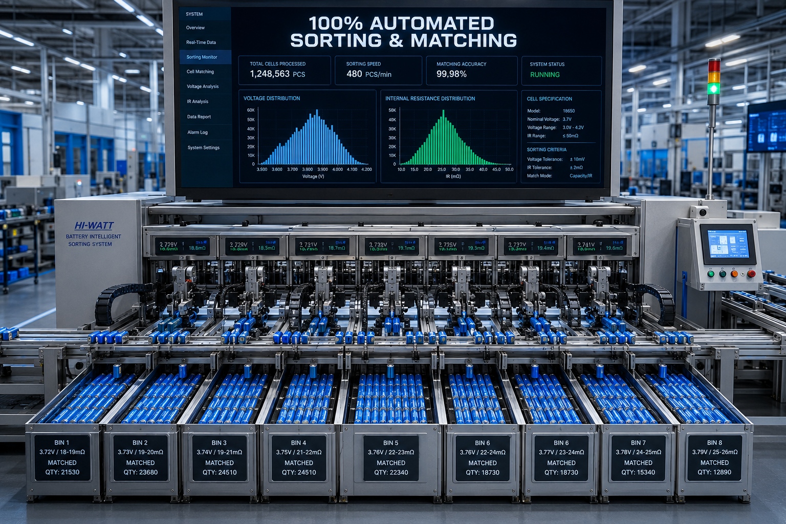 Automated sorting equipment