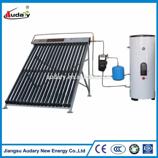Split pressurized solar water heater with copper coil heat exchanger