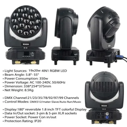 Beam Wash Zoom Pixel LED Stage Lighting Equipment - Similar to Mac Aura xb