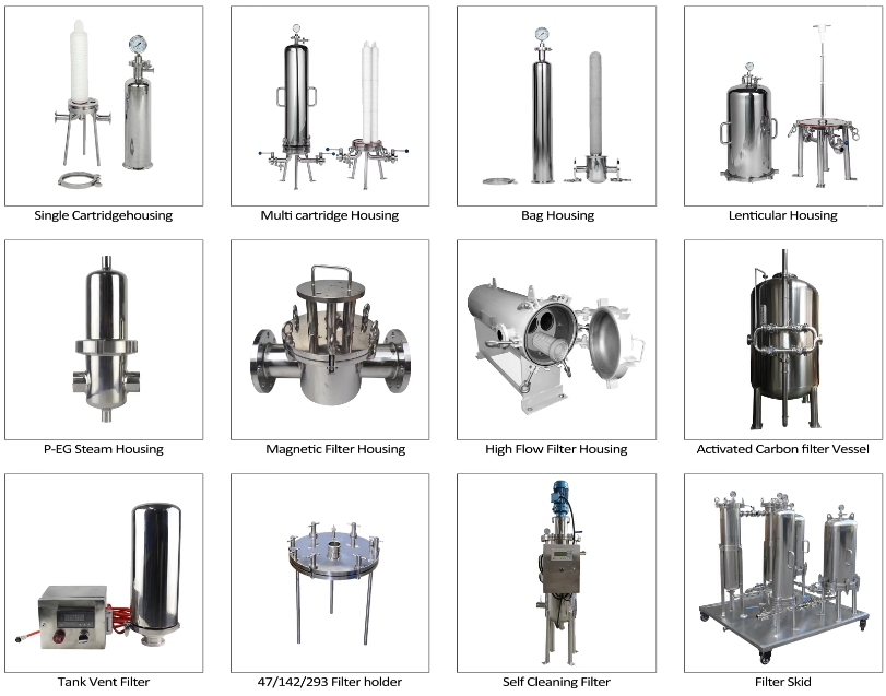 stainless steel filter housing filter vessel
