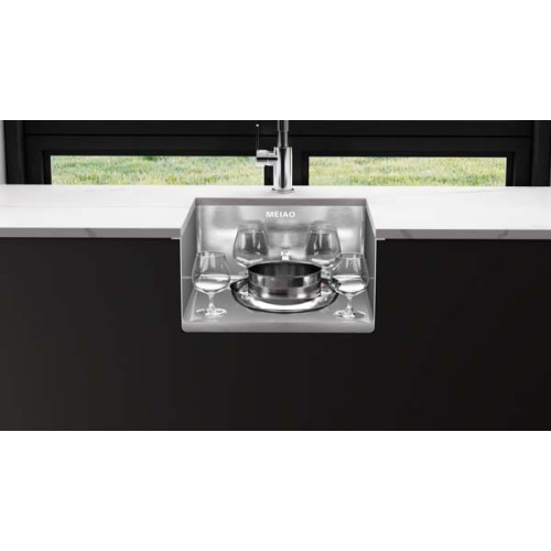 PVD Rose Golden 440x440mm Tenggelam Kitchen Sink