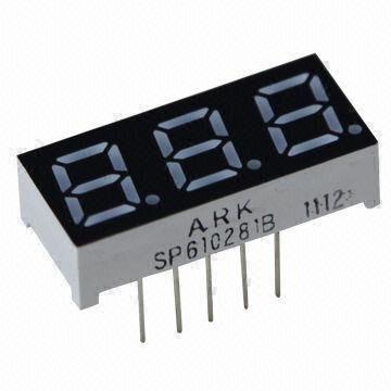 7 Segment LED Numeric Display with 0.28-inch Three Digits, Used for Controller