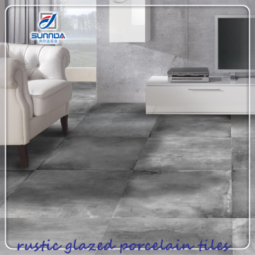 rustic non slip ceramic glazed floor tiles, rough finish porcelain inkjet 3d printing interior building material tiles
