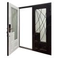 America Modern Whited Fer Entry Front Door Design