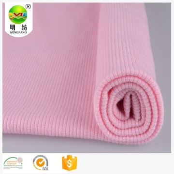 High quality polyester cotton chunky rib knit fabric