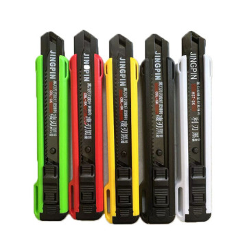 SK5 0.5mm Thickness ABS Safety Lock Retractable Snap-Off Paper Cutter Knife