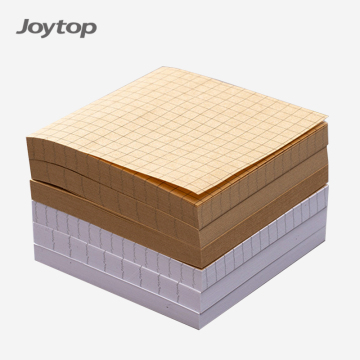 Joytop Wholesale 3x3 Inch Cubic Shape Simple Grid Line Blank Viscous Reusable Sticky Notes Memo Pad