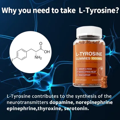 L-Tyrosine Gummies Vitamin B Complex Brain Supplements