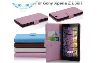 Sony L36H Leather Phone Cases , Custom Printed Phone Covers