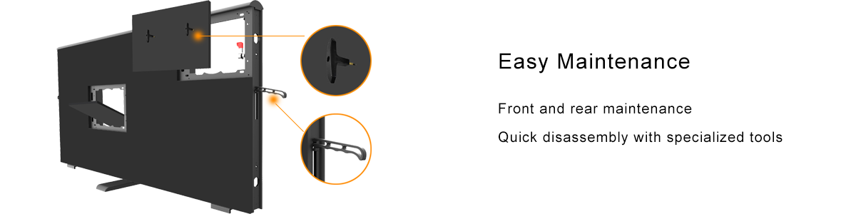 Easy maintenance DIP Lamp post led display explanation